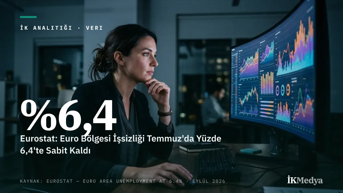Eurostat: Euro Bölgesi İşsizliği Temmuz'da Yüzde 6,4'te Sabit Kaldı
