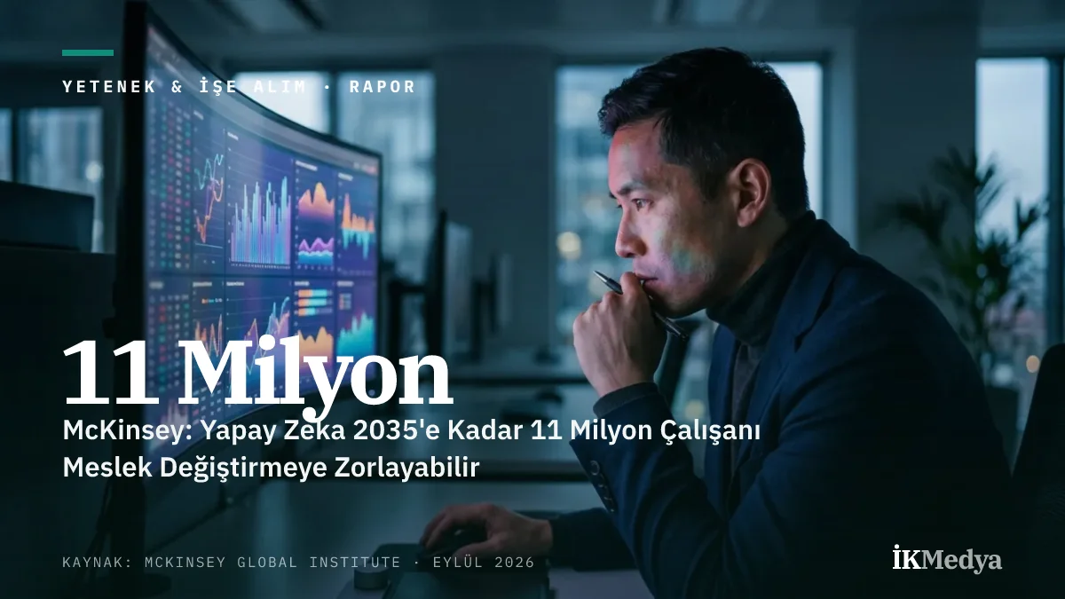 McKinsey: Yapay Zeka 2035'e Kadar 11 Milyon Çalışanı Meslek Değiştirmeye Zorlayabilir